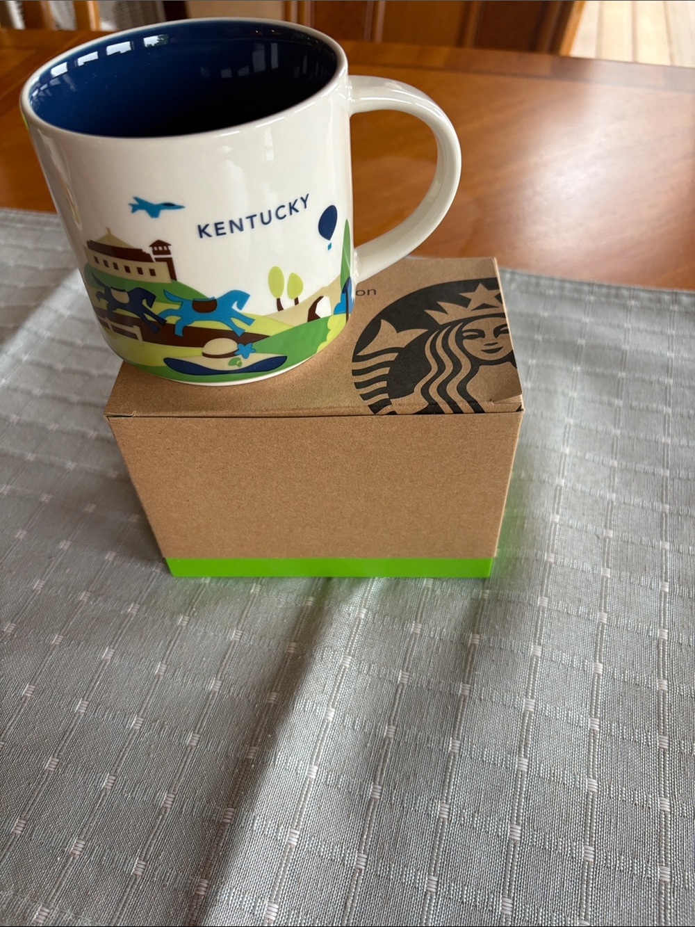 NIB Starbucks Kentucky Mug You Are Here Collection Coffee Cup 2014; Sz: 14 oz